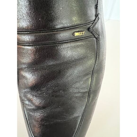 Bally Of Switzerland Oliver Loafer Shoe Black Nappa Leather Men Size 10.5 N JL main image 5
